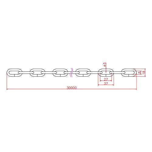 Takeshita)　ステンレスヘビーリンクチェーン　[ファイ]5　PT-4-SUS-2