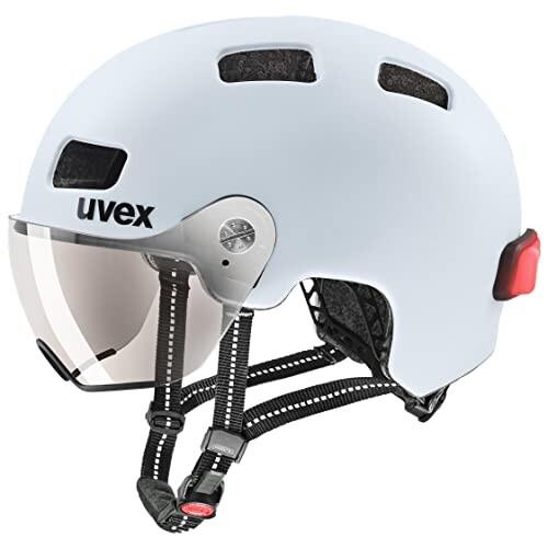 uvex(ウベックス) 自転車ヘルメット バイザー付き LEDライト付属 CE認証 ドイツ製 rush visor｜shimoyana｜07