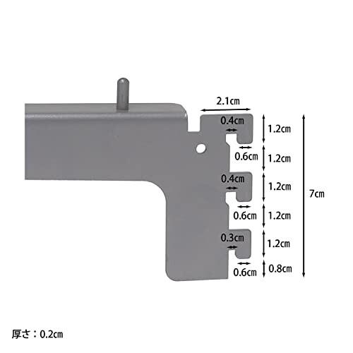 不二貿易 什器用棚板 陳列棚 幅89.7×奥行35×高さ2.6cm 棚受け2枚付き ナチュラル 99470｜shimoyana｜02