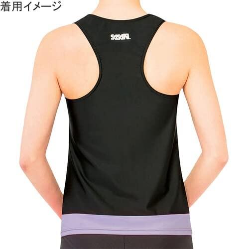 ササキ(SASAKI) 新体操 練習用 Yバックトップ(ルーズFIT・カップポケット付き) B×LD(ブラック｜shimoyana｜02
