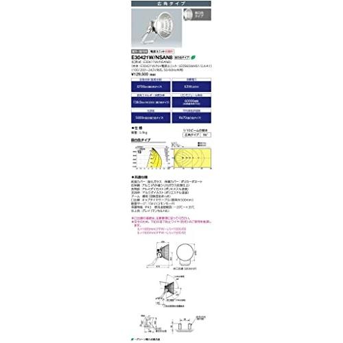 岩崎電気　レディオックフラッドスポラート　LED投光器　E30421W　広角タイプ　昼白色　NSAN8　65W