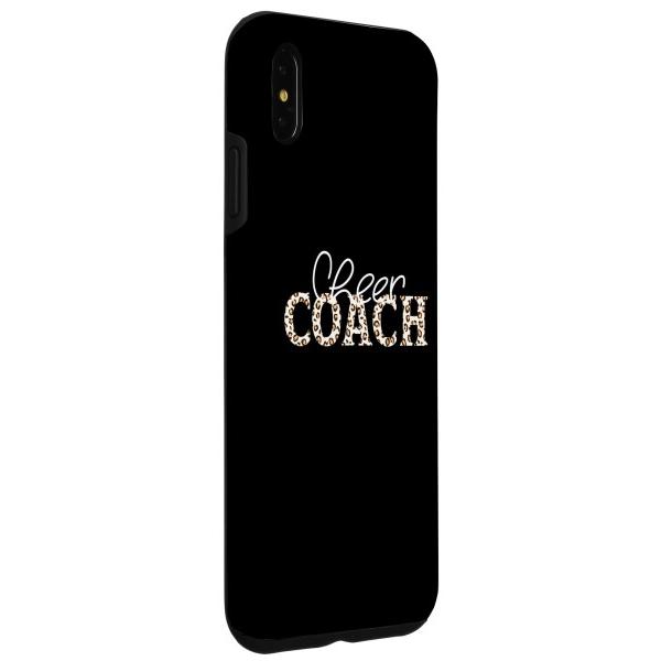 iPhone XS Max レオパードデザインのチアリーディングコーチ - 面白いチアコーチ スマホケース｜shimoyana｜03