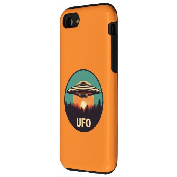 iPhone SE (2020) / 7 / 8 UFO エイリアン 宇宙 サンセット スペース レトロ SF スマホケース｜shimoyana｜02