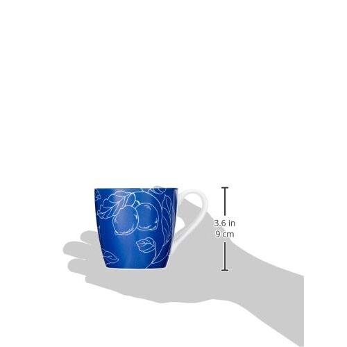 NARUMI(ナルミ) マグカップ デイプラス(Day+) 340cc ブルー 花柄 かわいい 大きめ 電子レンジ オーブン｜shimoyana｜06