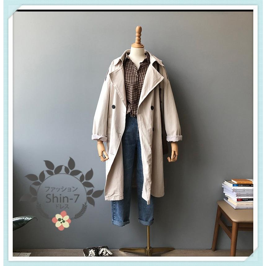 トレンチコート レディース 秋 ロング ミディアム 春 夏 コート 40代 30代 アウター 通勤 長袖 Fy021 Shin 通販 Yahoo ショッピング