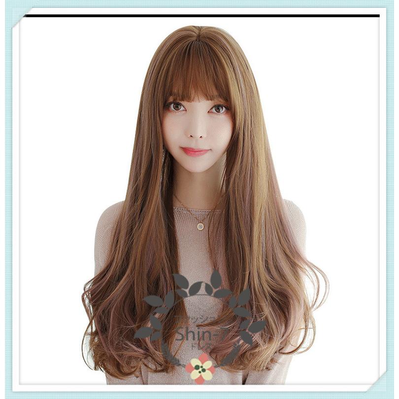 ウィッグ ロング 自然 マーケット フルウィッグ ウイッグ セミロング グラデーション ウルフ 金髪 医療用 かつら 黒髪 レイヤー 姫髪 ミディアム