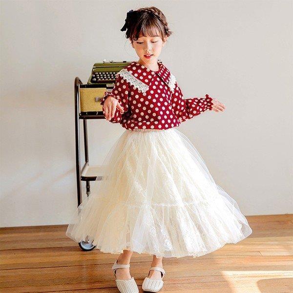 子供服 セットアップ 女の子 長袖 春秋 上下セット 韓国子供服 キッズ ジュニア シャツ チェック柄 スカート レース 可愛い 入学式 七五三 発表会 秋冬新作 Rainbowbookclub Org