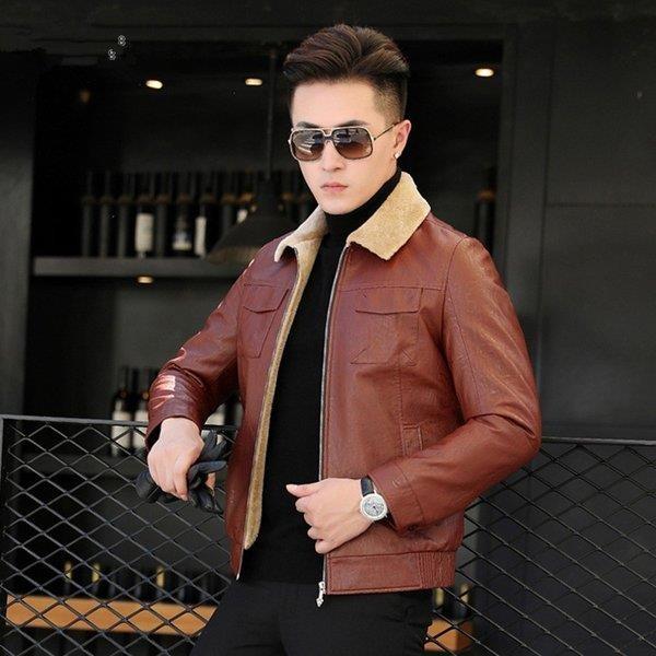 最新コレックション 革ジャケット レザージャケット メンズ 革ジャン バイクジャケット シングル ダブルライダース 裏起毛 裏ボア 防風 防寒 秋用 冬用 正規品 Teslaimagem Com Br