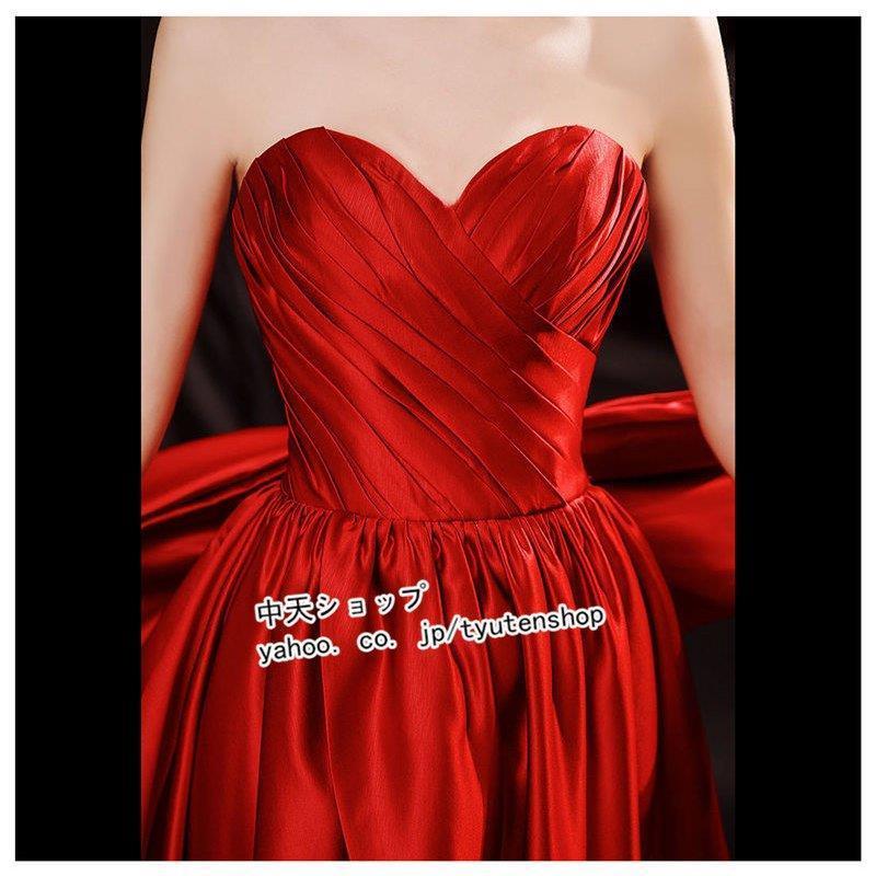 玄関先迄納品 セクシー パーティー 披露宴 結婚式 赤ドレス イブニングドレス マキシ丈 花嫁ドレス ウェディングドレス きれいめ 大きいサイズ Aライン 代30代 着痩せ Aライン サイズ Xxl Www Paboatshop Com