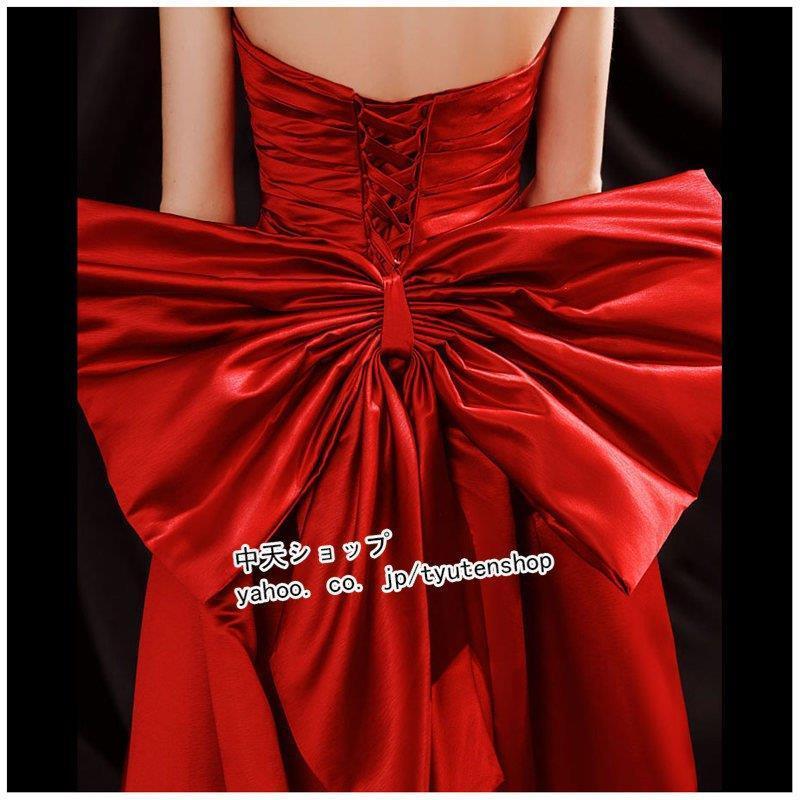 玄関先迄納品 セクシー パーティー 披露宴 結婚式 赤ドレス イブニングドレス マキシ丈 花嫁ドレス ウェディングドレス きれいめ 大きいサイズ Aライン 代30代 着痩せ Aライン サイズ Xxl Www Paboatshop Com