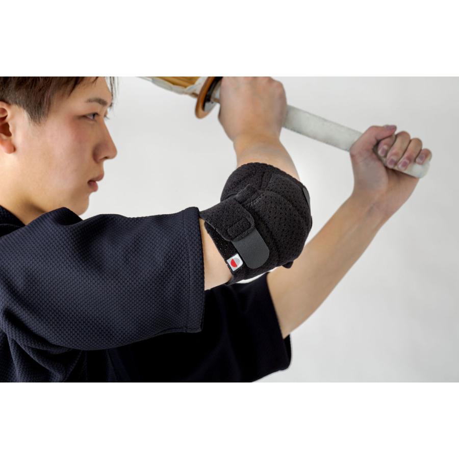 SHINBU 剣道 ひじ用サポーター M〜XL【負傷しがちなひじ部をシリコン