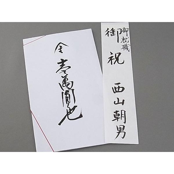 【筆耕無料】就職祝い　祝儀袋　お祝い袋　紅白　代筆します　小　【送料無料】｜shin-ei-oiwai｜02