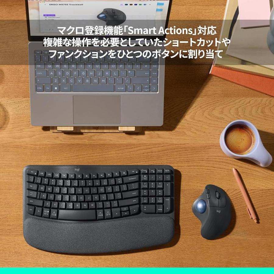 logicool ERGO M575SP ワイヤレス トラックボール M575SPda（ブラック