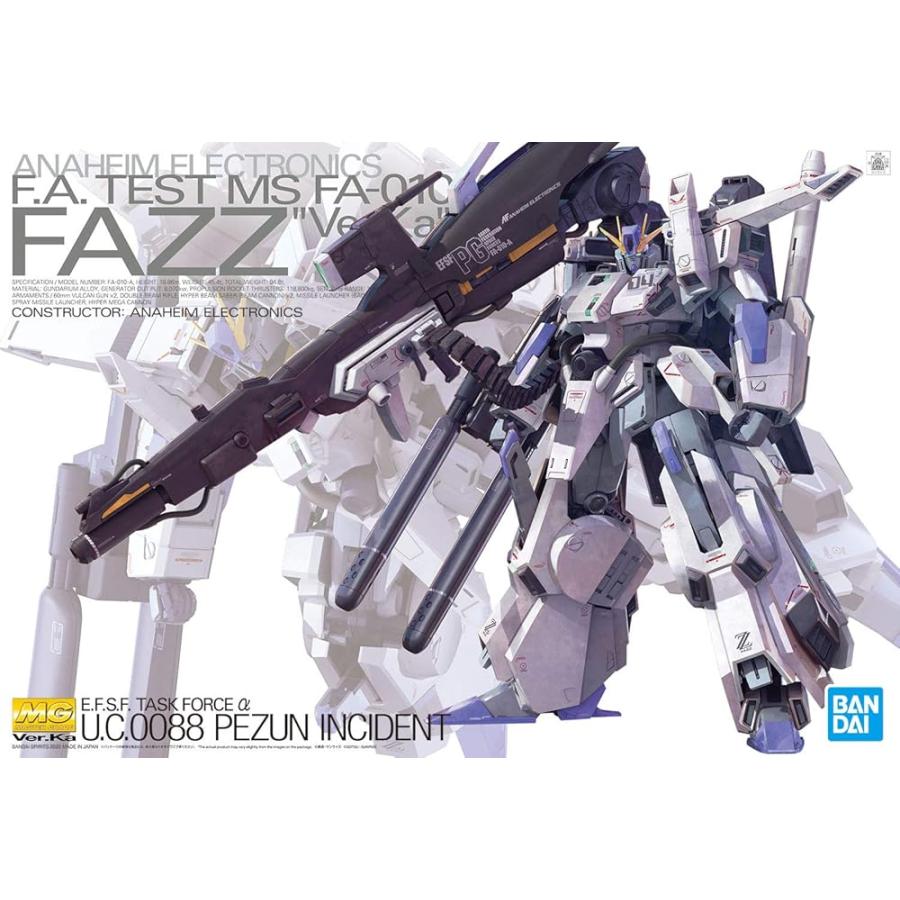 MG 1/100 FAZZ Ver.Ka 機動戦士ガンダムセンチネル MG 機動戦士ガンダムセンチネル FAZZ Ver.Ka 1/100スケール 色分け済み