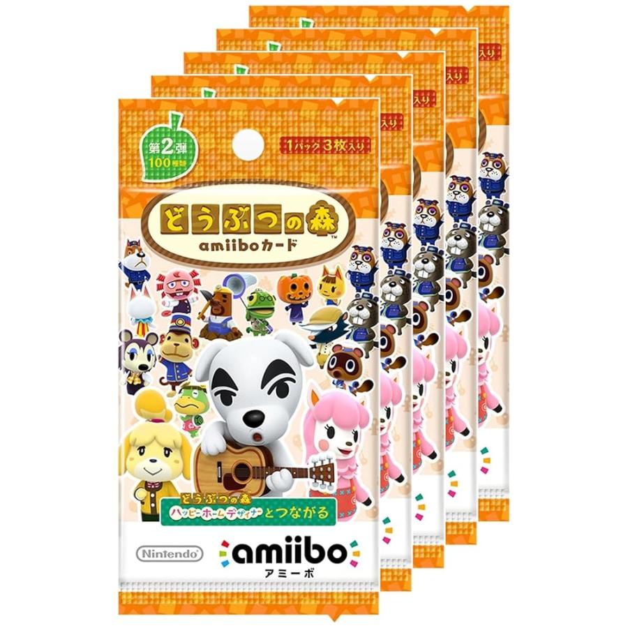 どうぶつの森amiiboカード 第2弾 (5パックセット) [video game