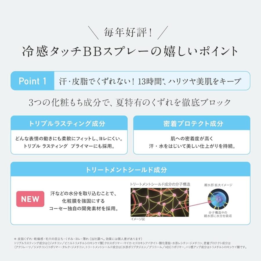 ESPRIQUE(エスプリーク) 冷感タッチ BBスプレー UV 50 S 02 ナチュラル