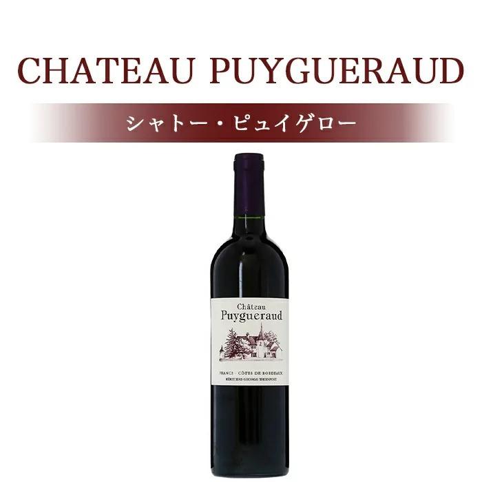 ソムリエ厳選 ワイン フランス ボルドーワイン シャトー ピュイゲロー CH. PUYGUERAUD 飲み比べ 赤 ギフト お祝い お中元 プレゼント フルボディ 熟成 red wine｜shinaaji-store