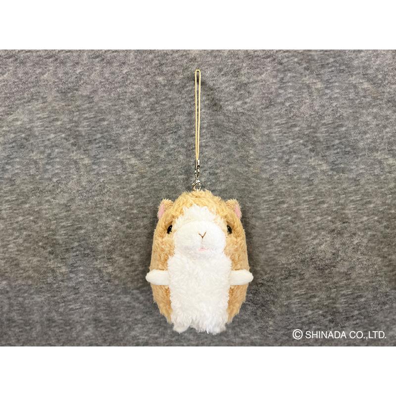 komi様オーダー　　ハムスターストラップ　　ペット　グッズ シナダ baby strap ハムスター ベージュ : シナダオンラインショップ