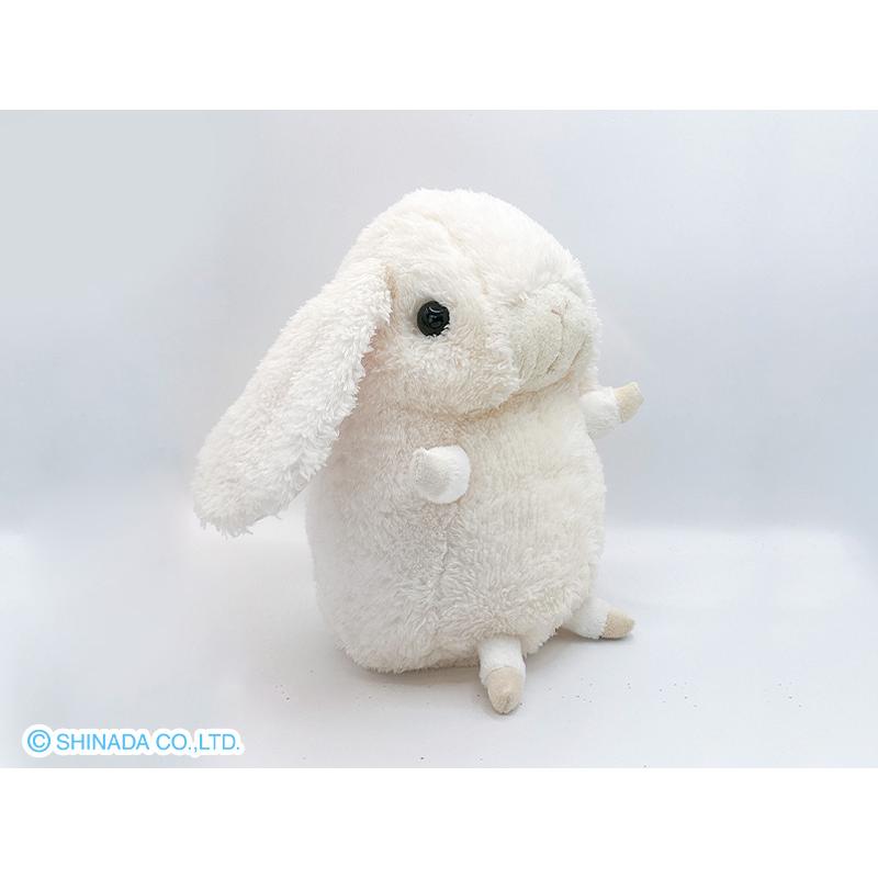 シナダ ぬいぐるみ baby nature ロップイヤー (M) アイボリー : シナダ