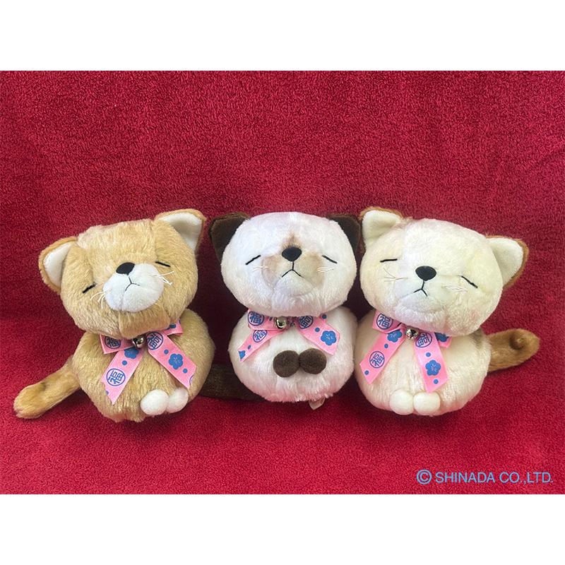 シナダ ぬいぐるみ 福来来 ネコ (M) : シナダオンラインショップYahoo