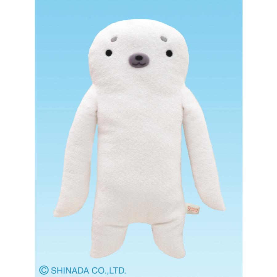 シナダ ぬいぐるみ フモフモさん (L) あいす ホワイト : シナダ