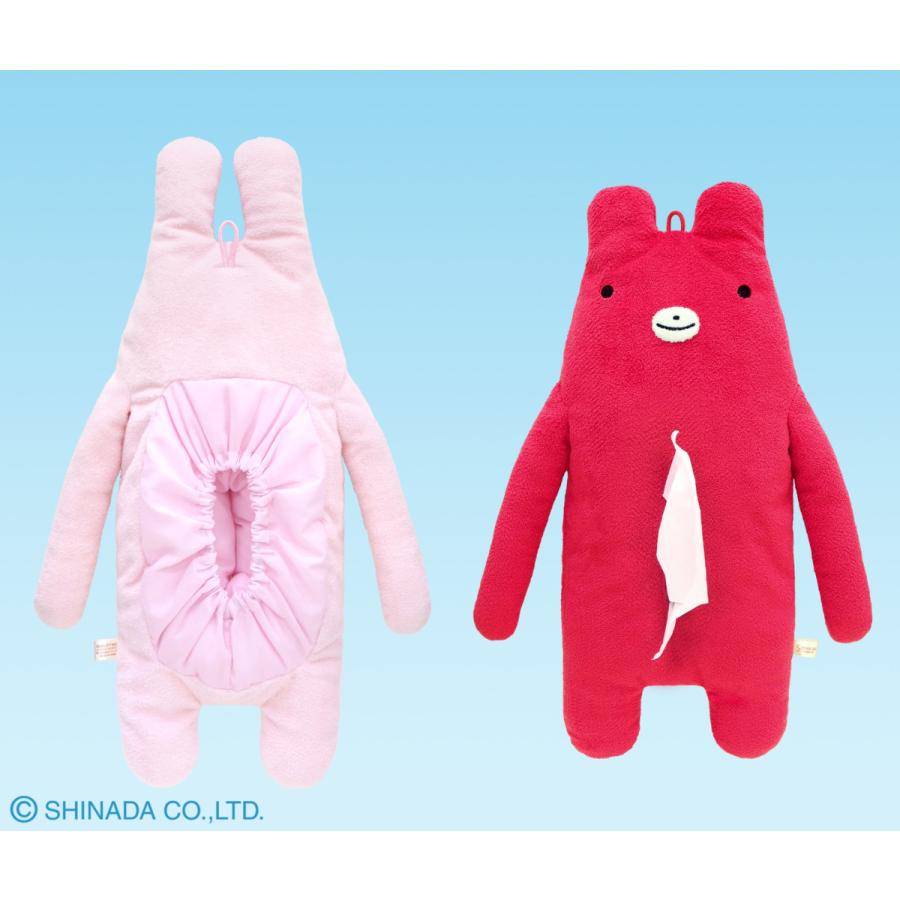 シナダ フモフモさん ぬいぐるみ ティッシュカバー けろーにょ