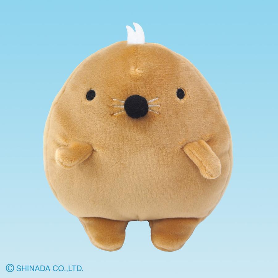 シナダ ぬいぐるみ てのりフモフモさん もぐぐ 茶 : シナダオンライン