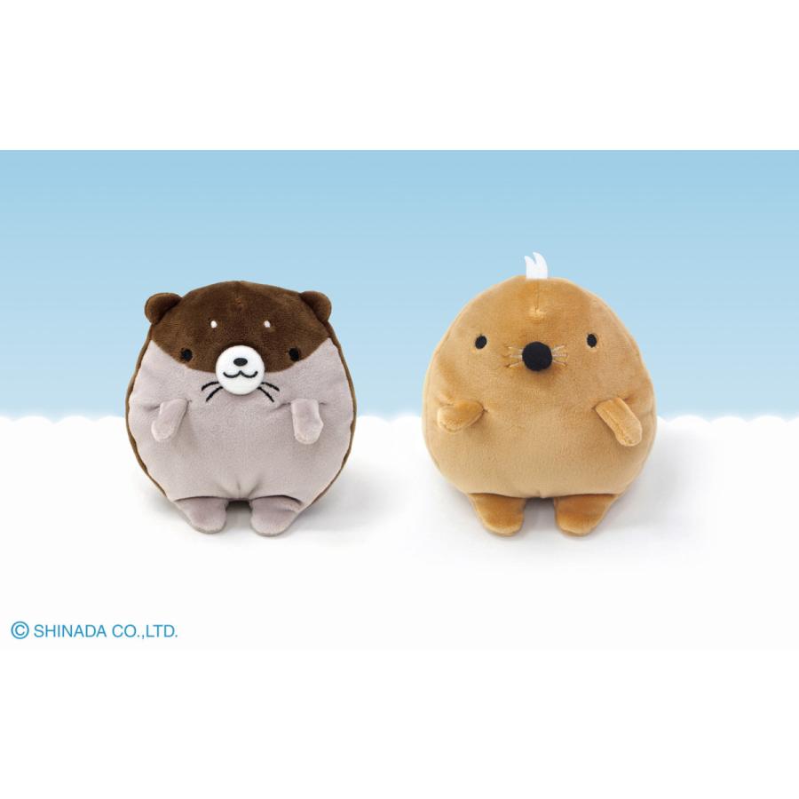 シナダ ぬいぐるみ てのりフモフモさん もぐぐ 茶 : シナダオンライン