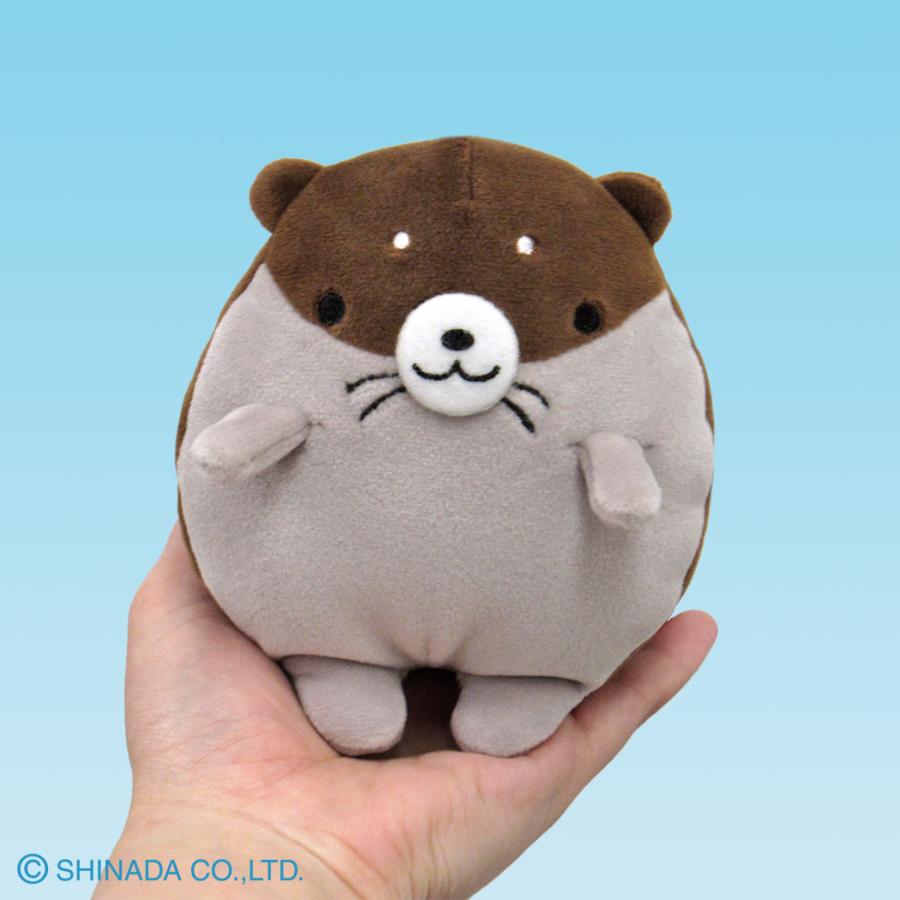 シナダ ぬいぐるみ てのりフモフモさん もぐぐ 茶 : シナダオンライン