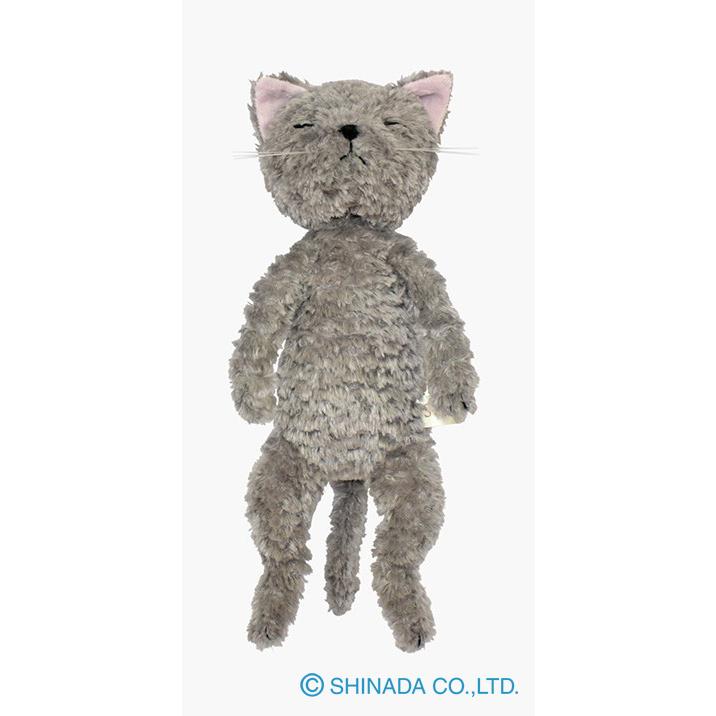 シナダ　昭和レトロ　ぬいぐるみ　ねこ シナダ ぬいぐるみ ごろねこ グレー : シナダオンラインショップYahoo