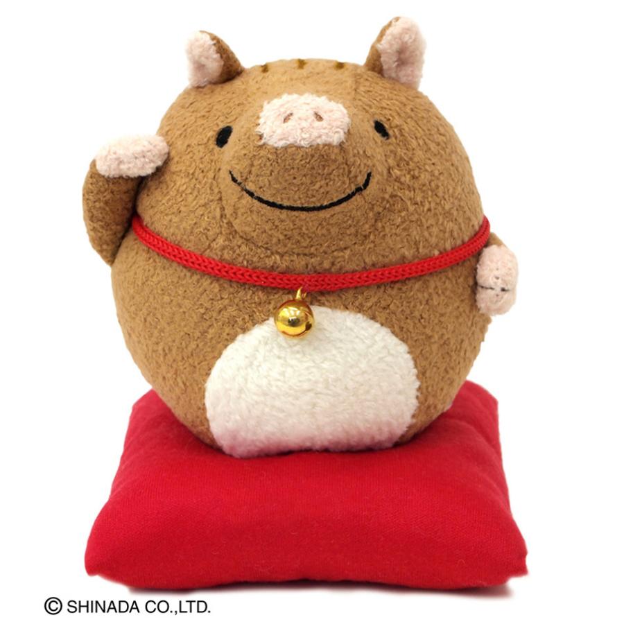 シナダ 招きコロコロ うり坊 干支 ぬいぐるみ : シナダオンライン