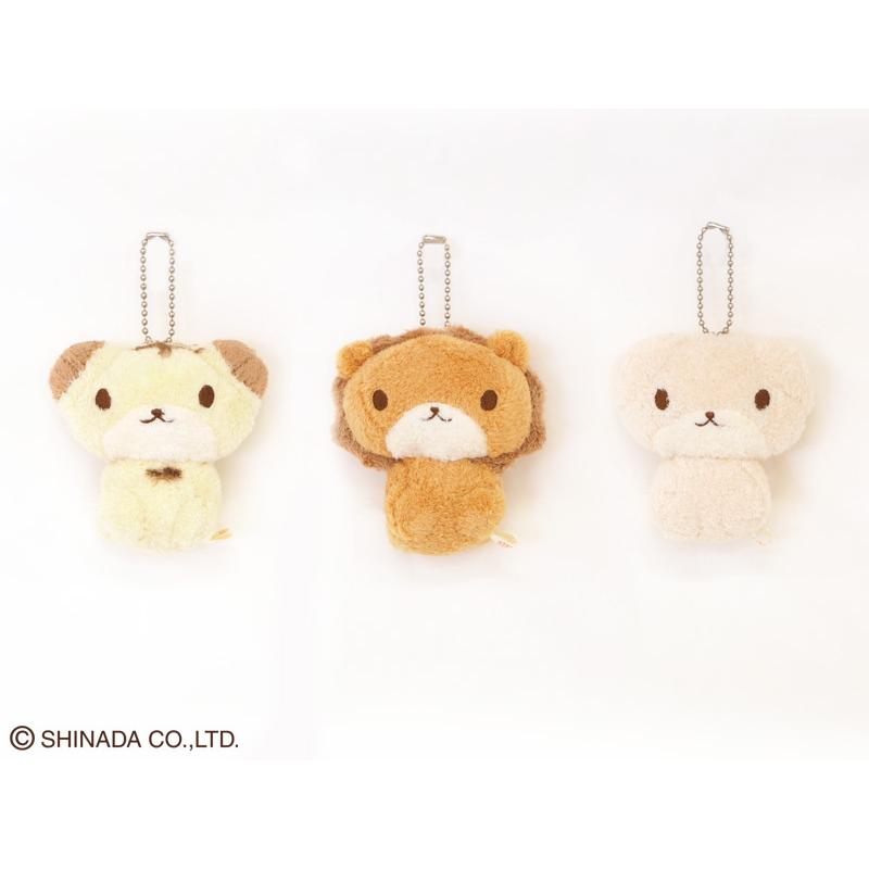 レトロ シナダ チョコロン マスコット ぬいぐるみ 鈴入り　ライオン　くま　トラ 50%OFF＞シナダ chocollon Sサイズ 全種セット（3個入り） : シナダ