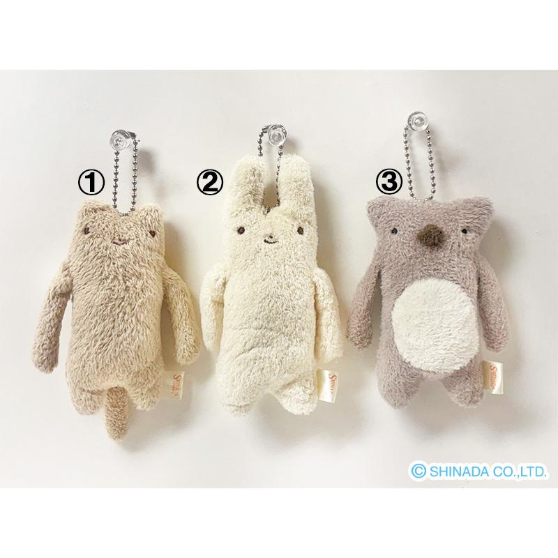 シナダ ぬいぐるみ フモフモさん マスコット セピア (すもも・ふもも