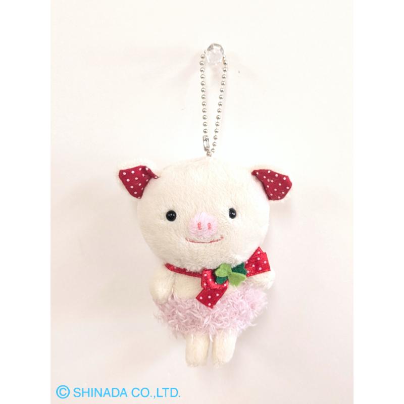シナダ ぬいぐるみ BCマスコット MOKO ぶた(S) アイボリー : シナダ
