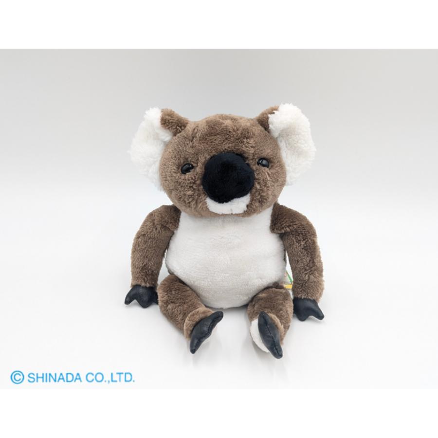 シナダ ぬいぐるみ のんきもの コアラ (M) グレー : シナダオンライン