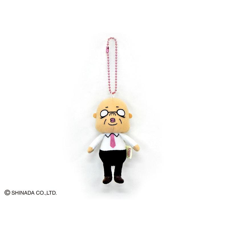 マニー　おじさんのぬいぐるみ シナダ ぬいぐるみ BCマスコット おじさん スーツのおじさん メガネ
