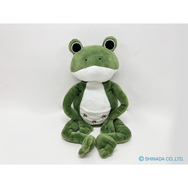 シナダ ぬいぐるみ ポケットケット かえる (S) グリーン : シナダ