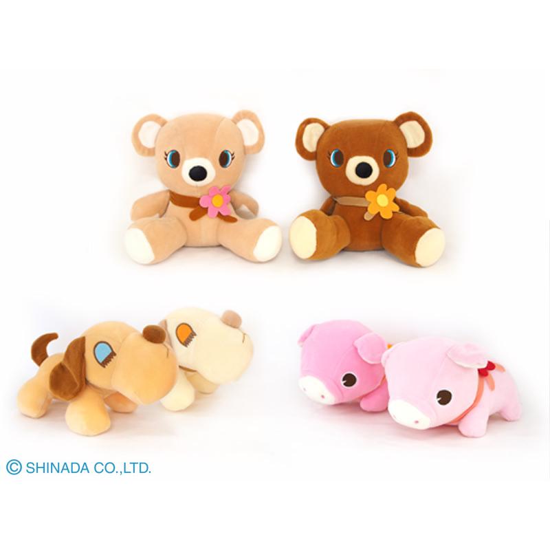 シナダ ぬいぐるみ レトロトリオ ブタ Mサイズ : シナダオンライン