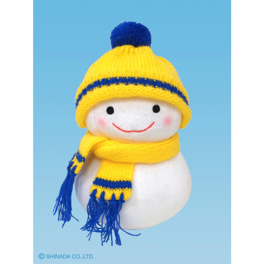 シナダ 雪ダルマちゃん ニット（SS）イエロー ぬいぐるみ : シナダ