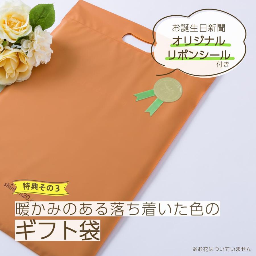 母の日 プレゼント ギフト 生まれた日の新聞 表紙セット 名入れ 1920〜1940年生まれ 100歳 90代 80代 メッセージカード ルーペ ギフト包装 付き｜shinbun20｜08