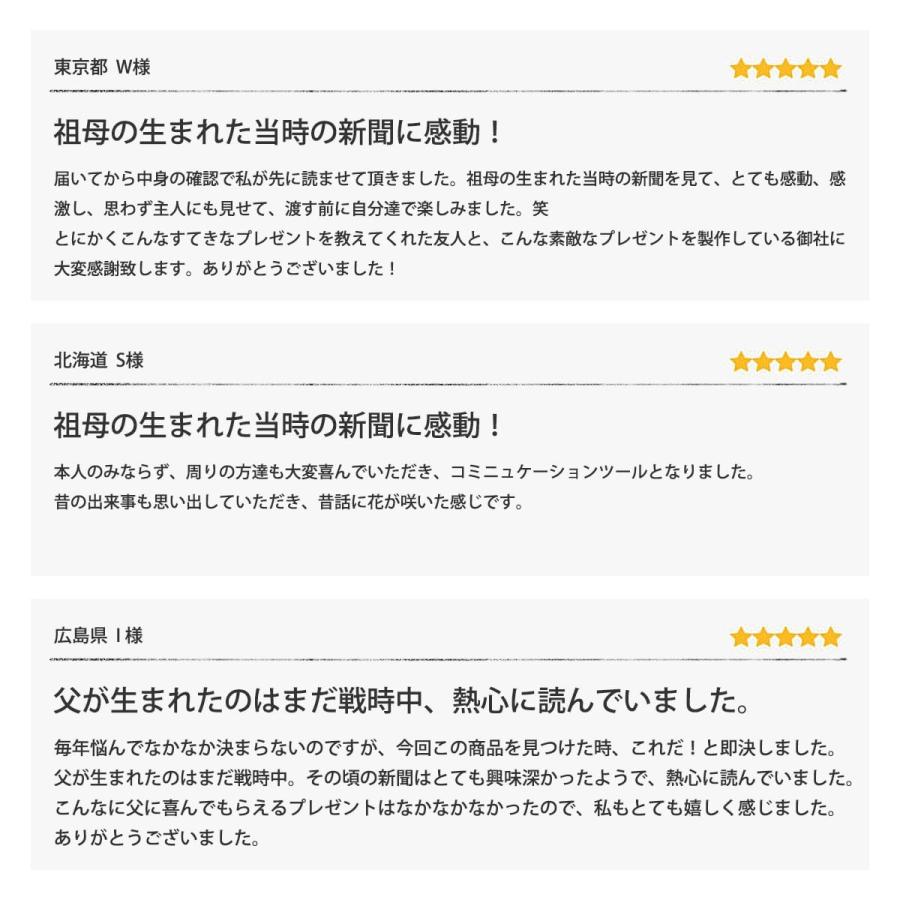 誕生日プレゼント パズル ギフト 女性 男性 60代 50代 40代 父 母 祖父 祖母 両親 生まれた日の新聞 贈り物 フレーム付き 1960年〜1980年生まれ お誕生日新聞｜shinbun20｜11