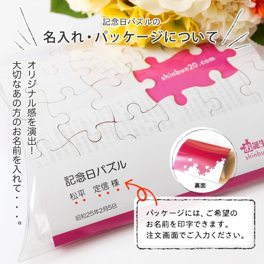 誕生日プレゼント 女性 男性 60代 50代 40代 父 母 生まれた日の新聞 パズル 贈り物 1960年 1980年生まれ お誕生日新聞 通販 Yahoo ショッピング