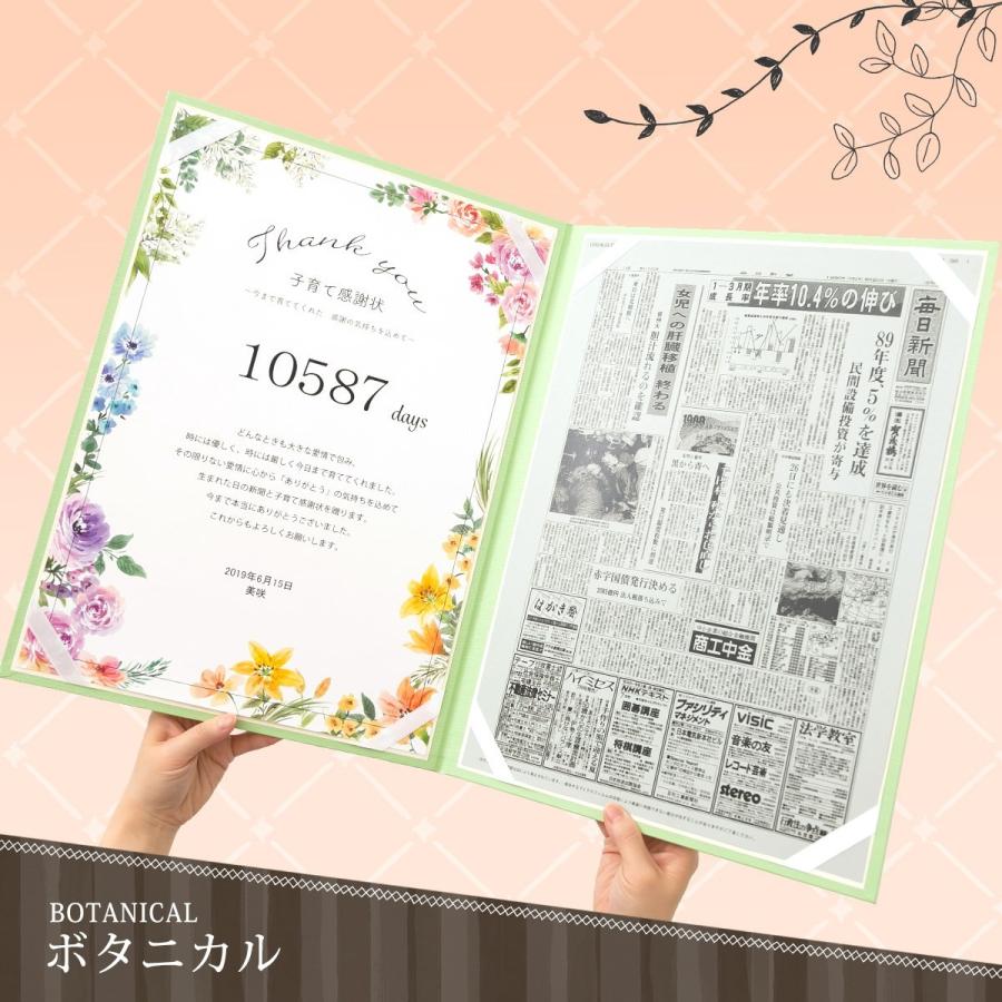 お誕生日新聞 子育て感謝状 両親プレゼント 名入れ 結婚式 親ギフト