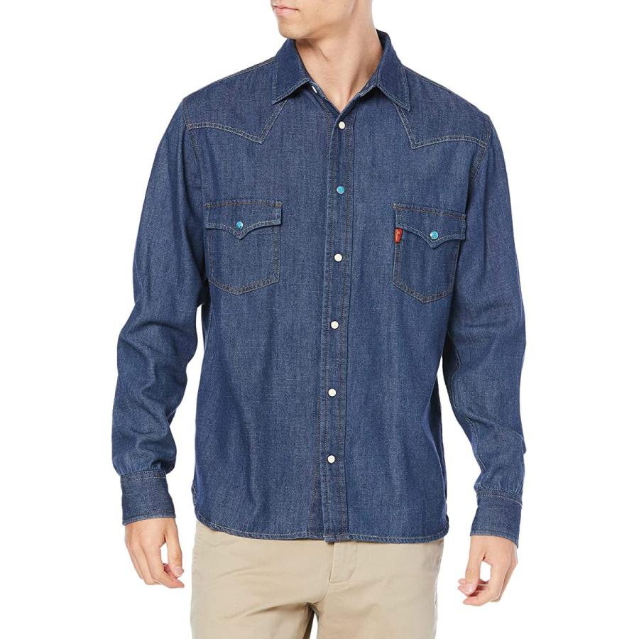 送料無料 新品 インディアン ボタンシャツ デニムウェスタンシャツ インディゴ M 長袖 Pathwaysfl Org