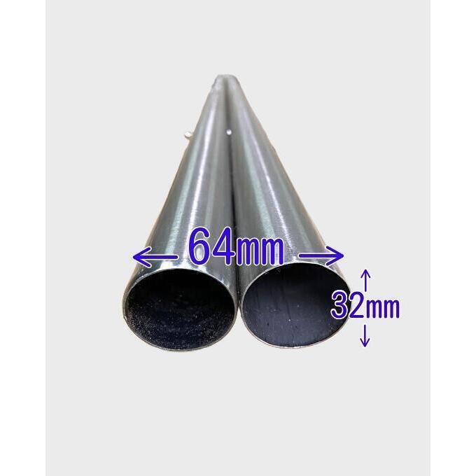 新英 オールステンレス 物干し台 T型／F型 支柱のみ パイプ厚さ0.5mm 2
