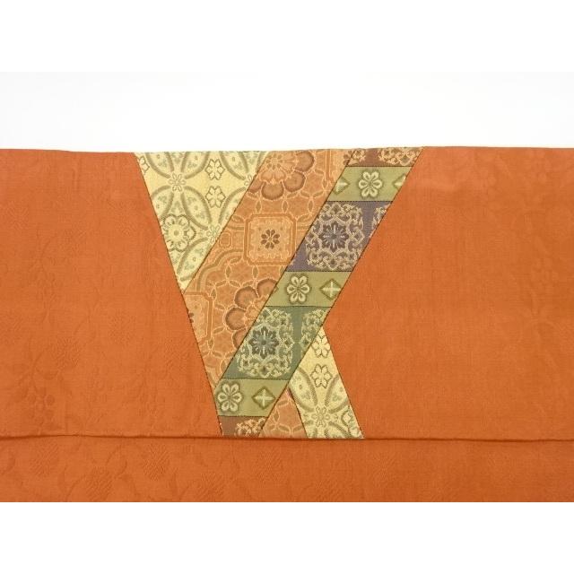 リサイクル 切り嵌めに華紋模様織出し名古屋帯 :ys4768658:kimono リサイクル 切り嵌めに華紋模様織出し名古屋帯 :ys4768658:kimono
