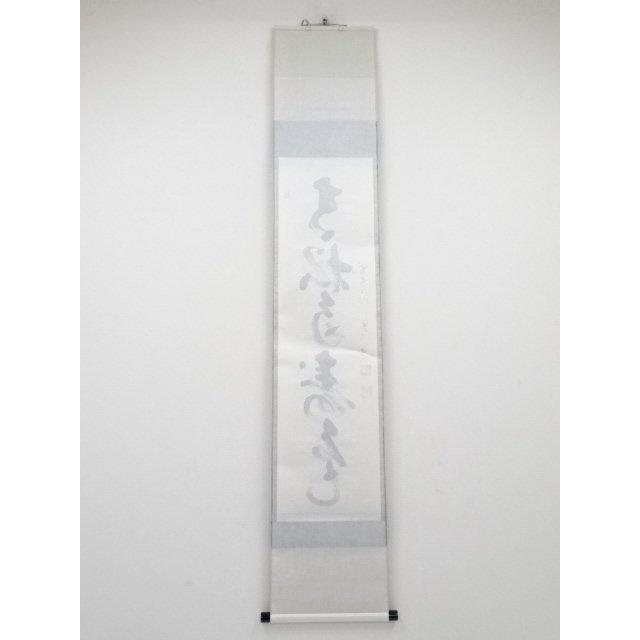 ys5341428; 前大徳雪尾要道筆　「青松多寿色」一行書　肉筆紙本掛軸（共箱）【道】_9