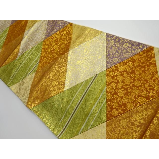 新素材新作 リサイクル 切り嵌めに花唐草模様袋帯 袋帯 Kgplast Com