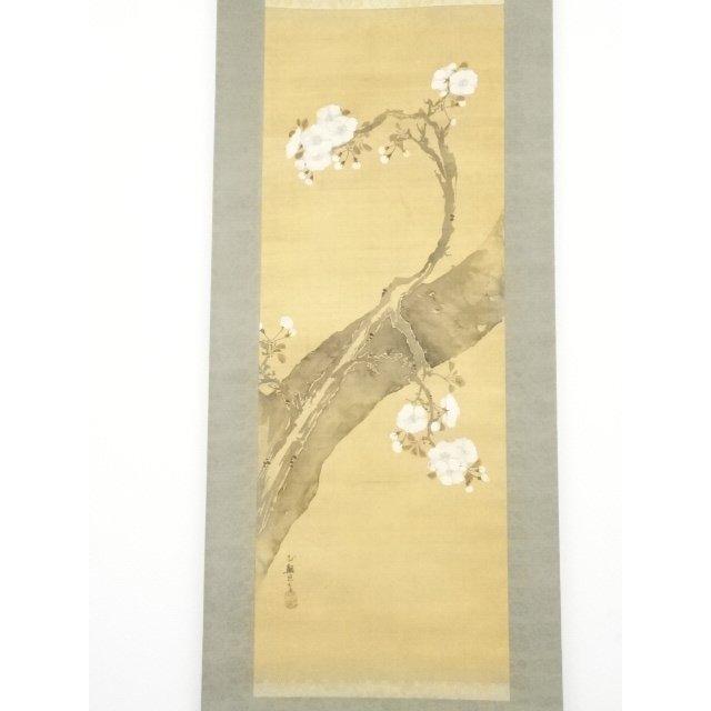 ys5576261; 三熊花顛筆 桜図 肉筆絹本掛軸（保護箱）【道】 【公式通販】