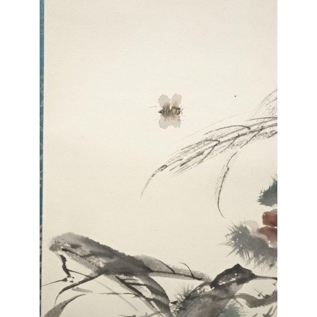 ys5706593; 玉村方久斗筆　栗図　肉筆紙本掛軸（共箱）【道】_3